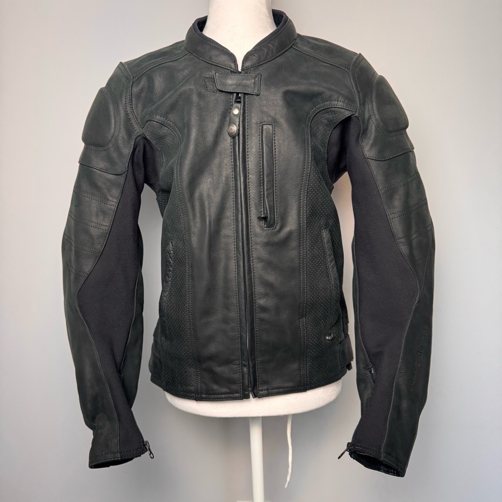 Roland Sands Design Men's Black Leather Motorcycle Jacket - Sonoma